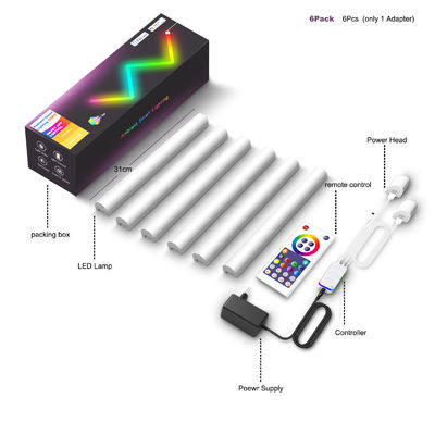 قیمت خوب چراغ های دیواری LED چند رنگی 24 وات WIFI ODM 310*30*27MM چراغ دیواری هوشمند آنلاین