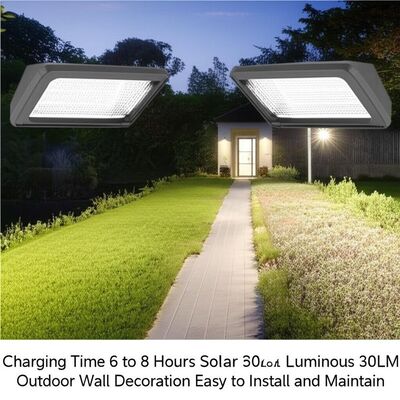 قیمت خوب Charging Time 6 to 8 Hours Solar Wall Lamps with 30LM Luminous Flux Outdoor Wall Decoration Easy to Install and Maintain آنلاین