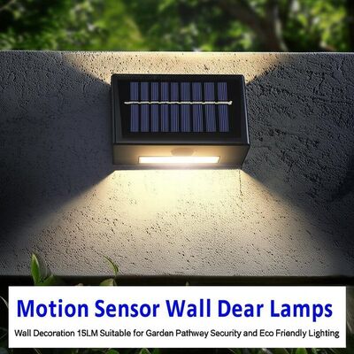 قیمت خوب Motion Sensor Solar Wall Lamps Outdoor Wall Decoration 15LM Suitable for Garden Pathway Security and Eco Friendly Lighting آنلاین