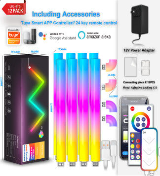 قیمت خوب چراغ دیواری RGB 24W بی سیم RGB LED چراغ دیواری گواهینامه RoHS آنلاین
