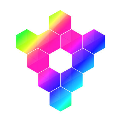 قیمت خوب لامپ دیواری RGB BQB چند رنگی مثلث بی سیم RGB آنلاین