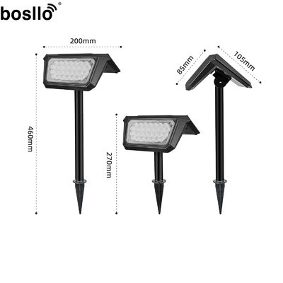 قیمت خوب چراغ سفید LED چراغ های باغ خورشیدی 6000K برای 8 ساعت روشنایی آنلاین