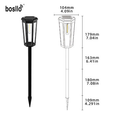 قیمت خوب چراغ باغی خورشیدی ضدآب با جنس PC و چراغ‌های LED برای مهمانی‌های فضای باز آنلاین