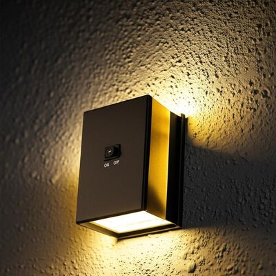 قیمت خوب Motion Sensor Solar Wall Sconces Featuring Toggle Switch ON OFF Energy Lighting Fixtures for Outdoor Wall Installation آنلاین