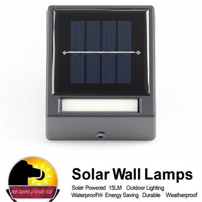 قیمت خوب Toggle Switch ON OFF Solar Wall Lamps Solar Powered 15LM Outdoor Lighting Waterproof Energy Saving Durable Weatherproof آنلاین